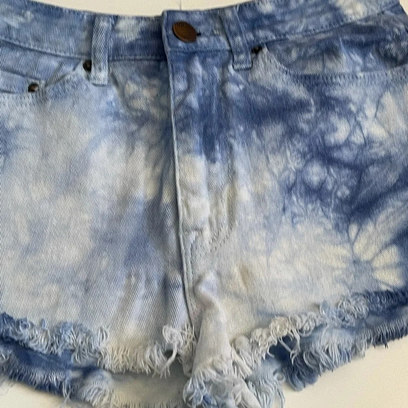 Bdg Shorts Size 28 High Rice high waisted Cheeky tie Dye - Picture 2 of 12